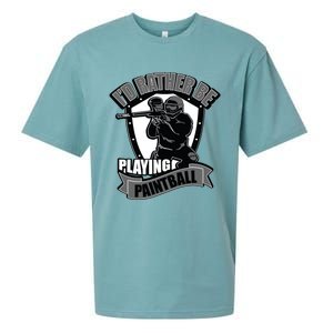 Paint Balling Tee I'd Rather Be Playing Paintball Sueded Cloud Jersey T-Shirt