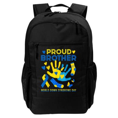 Proud Brother T21 World Down Syndrome Awareness Day Ribbon Backpack