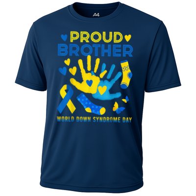 Proud Brother T21 World Down Syndrome Awareness Day Ribbon Performance Shirt