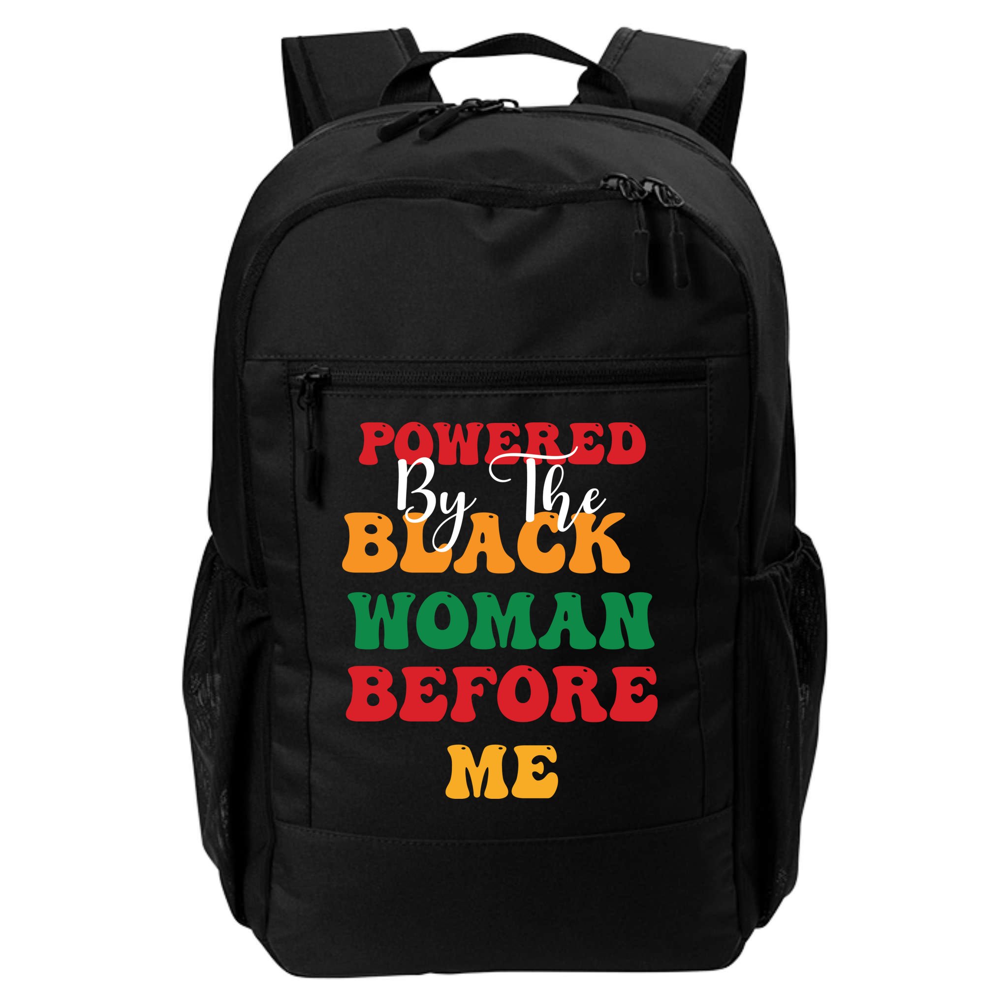 Powerd By The Black Woman Before Me For Juneteenth Day Gift Backpack