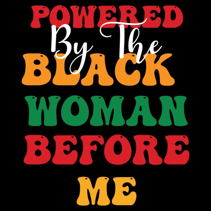 Powerd By The Black Woman Before Me For Juneteenth Day Gift Wool Snapback Cap