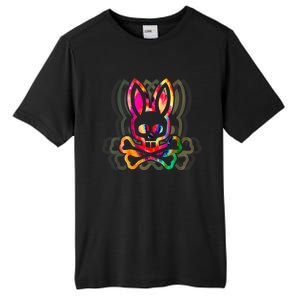 PsychedelicA Bunny Tie Dye Skull And Crossbones Tall Fusion ChromaSoft Performance T-Shirt