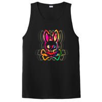 PsychedelicA Bunny Tie Dye Skull And Crossbones PosiCharge Competitor Tank