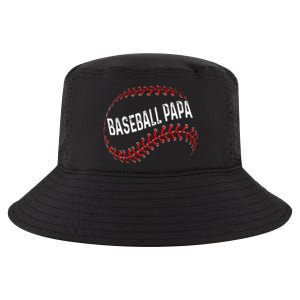 Papa Baseball Tee Grandson Funny Idea For Grandpa Cool Comfort Performance Bucket Hat