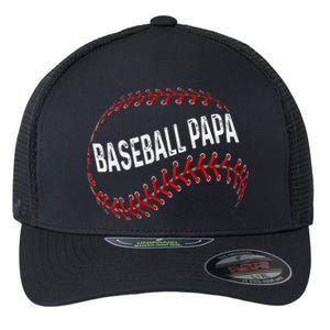 Papa Baseball Tee Grandson Funny Idea For Grandpa Flexfit Unipanel Trucker Cap