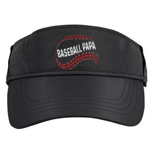 Papa Baseball Tee Grandson Funny Idea For Grandpa Adult Drive Performance Visor