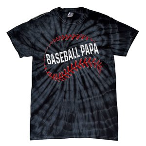 Papa Baseball Tee Grandson Funny Idea For Grandpa Tie-Dye T-Shirt