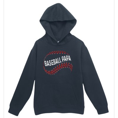 Papa Baseball Tee Grandson Funny Idea For Grandpa Urban Pullover Hoodie