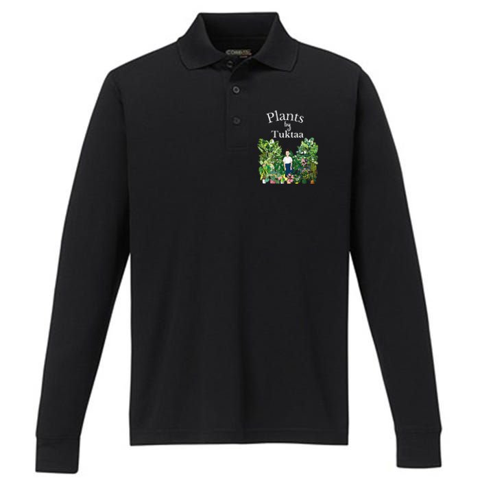 Plants by Tuktaa Performance Long Sleeve Polo