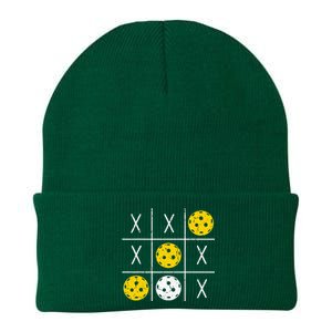 Pickleball Ball Tic-Tac-Toe Game XO-XO Funny Knit Cap Winter Beanie