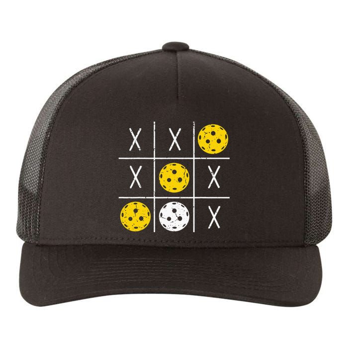 Pickleball Ball Tic-Tac-Toe Game XO-XO Funny Yupoong Adult 5-Panel Trucker Hat