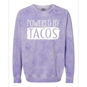 Powered By Tacos Colorblast Crewneck Sweatshirt