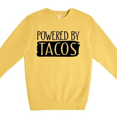 Powered By Tacos Premium Crewneck Sweatshirt