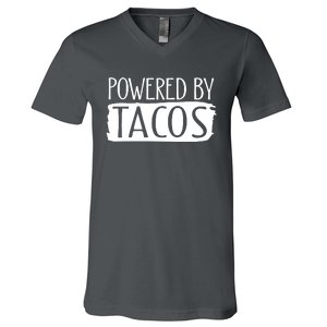 Powered By Tacos V-Neck T-Shirt