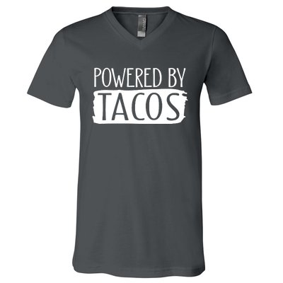 Powered By Tacos V-Neck T-Shirt