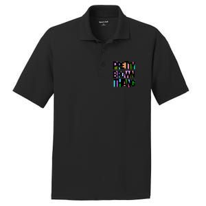 Pretty Brown Thang African American Black Blm Gift PosiCharge RacerMesh Polo