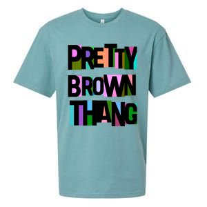 Pretty Brown Thang African American Black Blm Gift Sueded Cloud Jersey T-Shirt