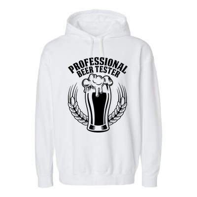 Professional Beer Tester Drinking Garment-Dyed Fleece Hoodie