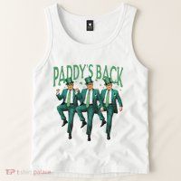 PaddyS Back Trump St Patricks Day St Pattys Day Dancing Tank Top