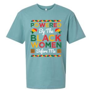 Powered By The Black Women Before Me Black History Month Sueded Cloud Jersey T-Shirt