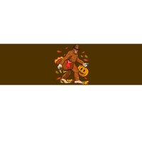 Pilgrim Bigfoot Turkey Retro Thanksgiving Sasquatch   Bumper Sticker