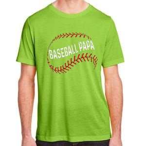 Papa Baseball Tee Grandson Funny Idea For Grandpa Adult ChromaSoft Performance T-Shirt