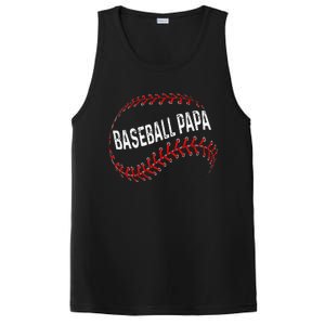 Papa Baseball Tee Grandson Funny Idea For Grandpa PosiCharge Competitor Tank