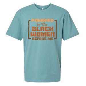 Powered By The Black Women Before Me Black History African Sueded Cloud Jersey T-Shirt