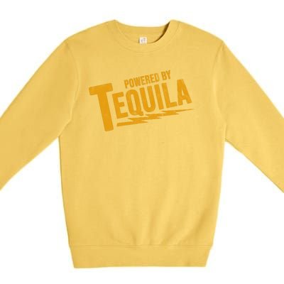 Powered By Tequila Premium Crewneck Sweatshirt