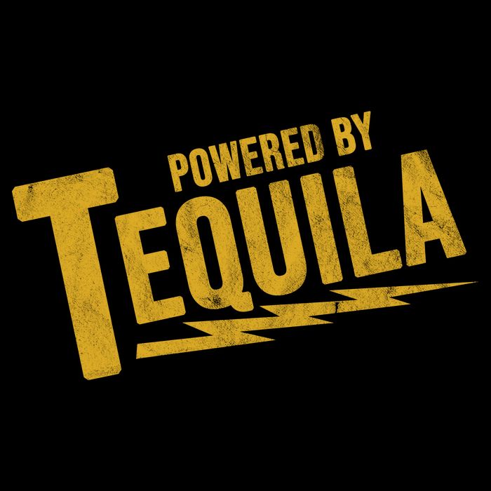 Powered By Tequila Cropped Pullover Crew