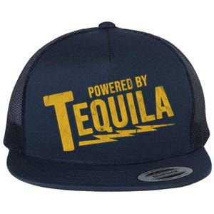 Powered By Tequila Flat Bill Trucker Hat