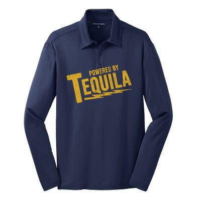 Powered By Tequila Silk Touch Performance Long Sleeve Polo