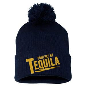 Powered By Tequila Pom Pom 12in Knit Beanie