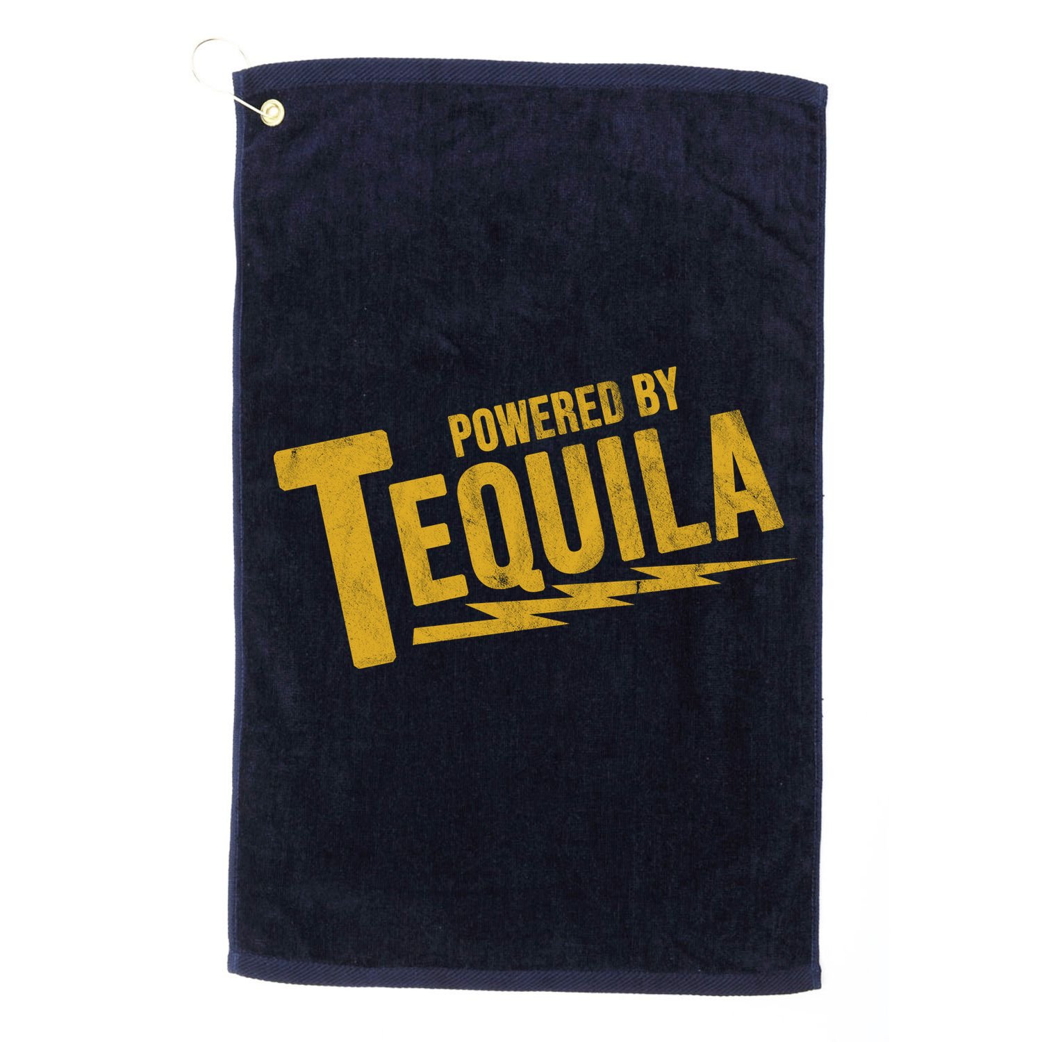 Powered By Tequila Golf Towel