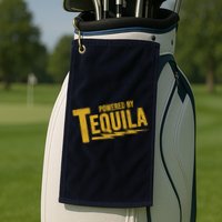 Powered By Tequila Golf Towel