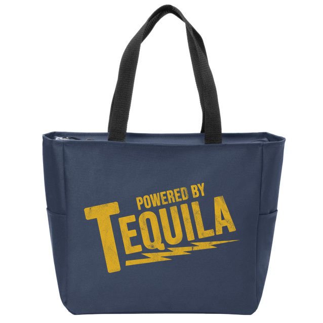Powered By Tequila Zip Tote Bag