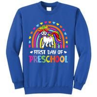 Preschool Back To School Great Gift Happy First Day Of Preschool Gift Sweatshirt