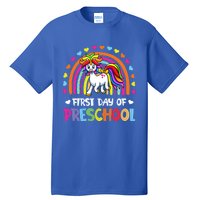 Preschool Back To School Great Gift Happy First Day Of Preschool Gift Tall T-Shirt