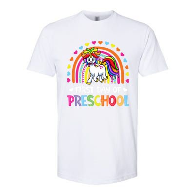 Preschool Back To School Great Gift Happy First Day Of Preschool Gift Softstyle CVC T-Shirt