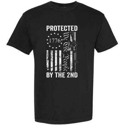 Protected By The 2nd Amendment We The People Pro Gun BACK Garment-Dyed Heavyweight T-Shirt