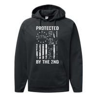 Protected By The 2nd Amendment We The People Pro Gun BACK Performance Fleece Hoodie