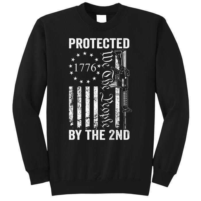 Protected By The 2nd Amendment We The People Pro Gun BACK Sweatshirt