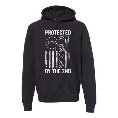 Protected By The 2nd Amendment We The People Pro Gun BACK Premium Hoodie