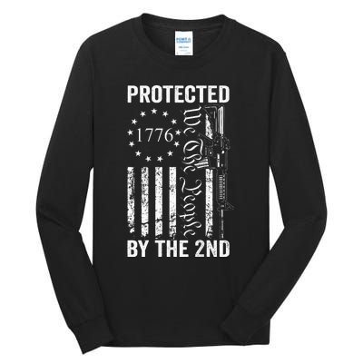 Protected By The 2nd Amendment We The People Pro Gun BACK Tall Long Sleeve T-Shirt