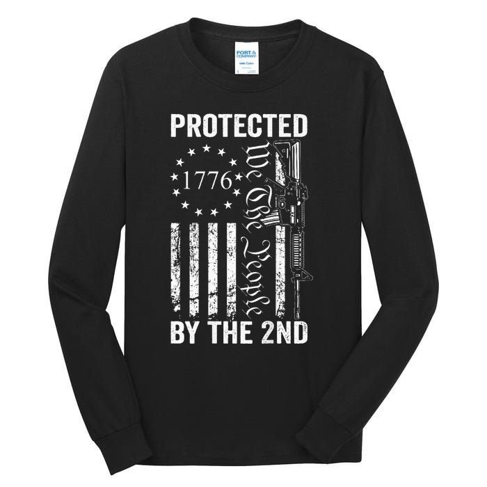 Protected By The 2nd Amendment We The People Pro Gun BACK Tall Long Sleeve T-Shirt