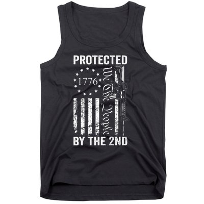 Protected By The 2nd Amendment We The People Pro Gun BACK Tank Top