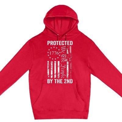 Protected By The 2nd Amendment We The People Pro Gun BACK Premium Pullover Hoodie