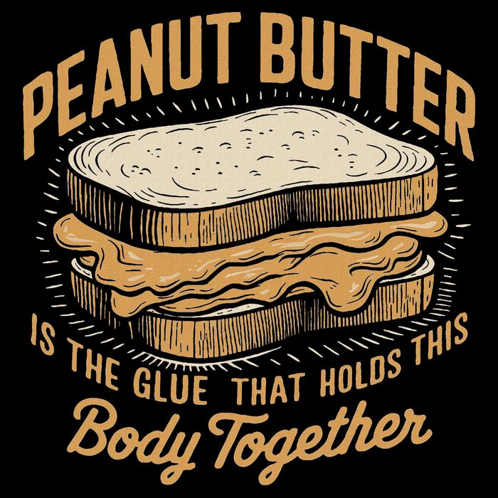 Peanut Butter The Glue That Holds This Body Together 16 in Basic Backpack