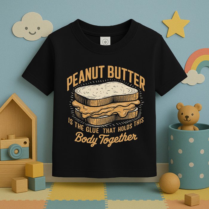 Peanut Butter The Glue That Holds This Body Together Toddler T-Shirt