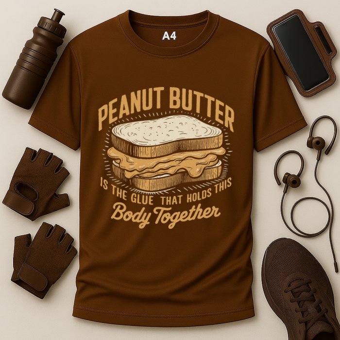 Peanut Butter The Glue That Holds This Body Together Performance Shirt